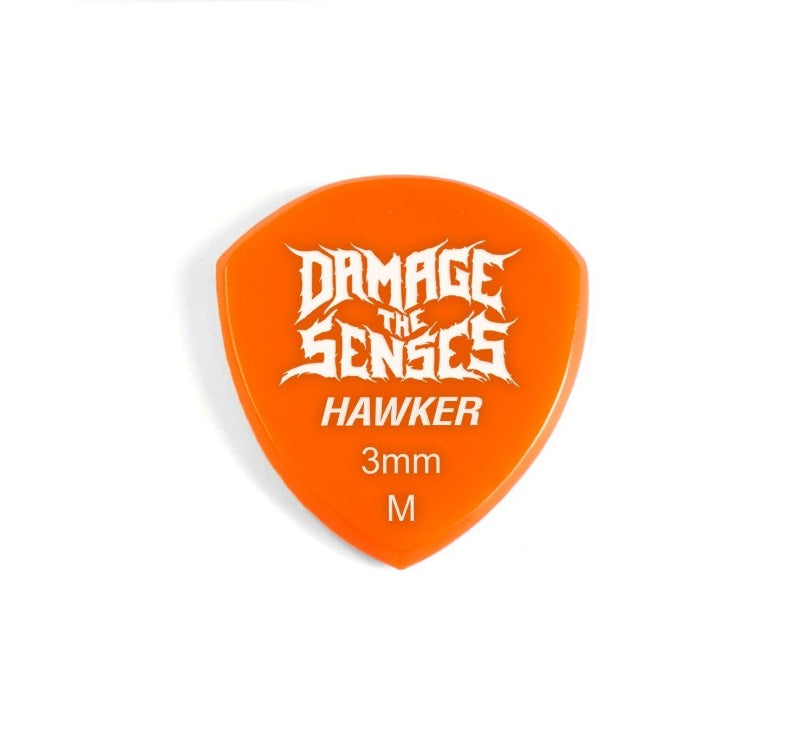 Acrylic Pick - Hawker 3mm (Orange) Damage The Senses