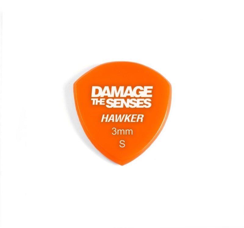 Acrylic Pick - Hawker 3mm (Orange) Damage The Senses