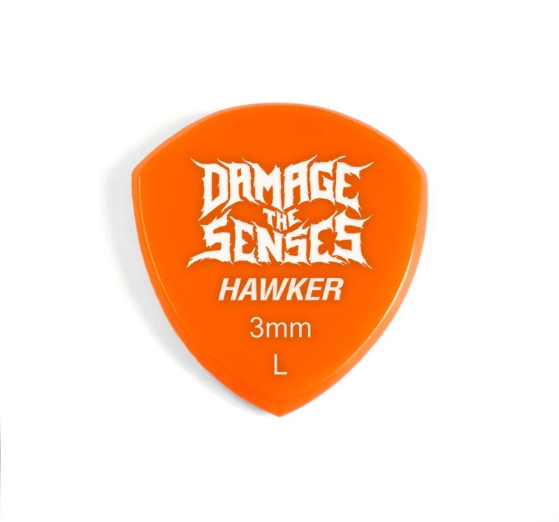 Acrylic Pick - Hawker 3mm (Orange) Damage The Senses