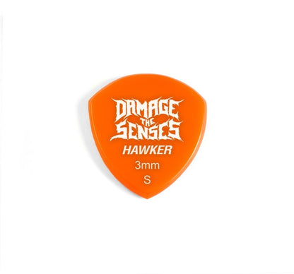 Acrylic Pick - Hawker 3mm (Orange) Damage The Senses