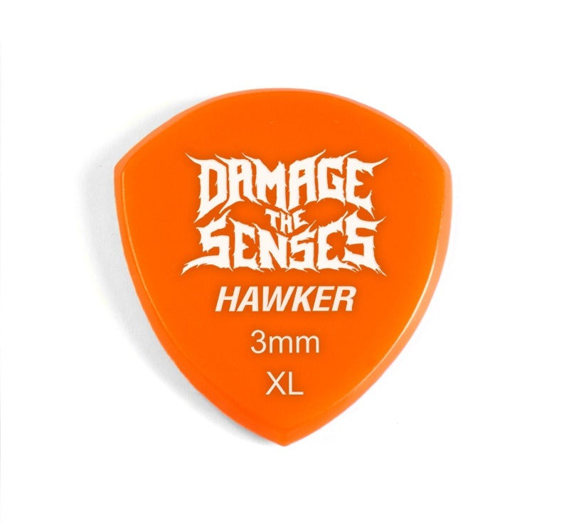 Acrylic Pick - Hawker 3mm (Orange) Damage The Senses