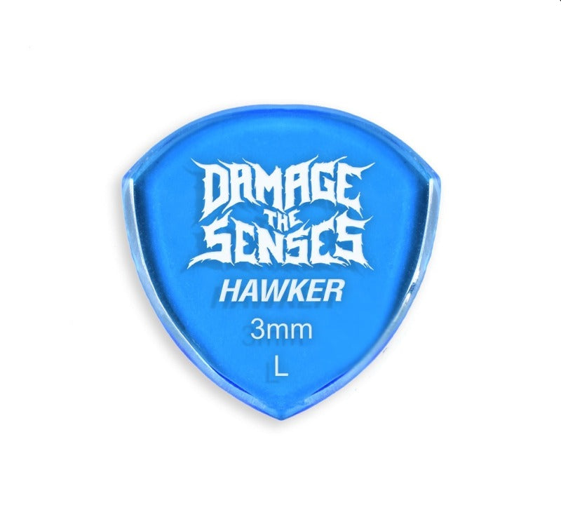 Acrylic Pick - Hawker 3mm (Trans Blue) Damage The Senses