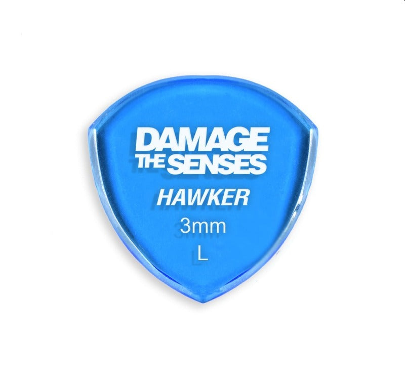 Acrylic Pick - Hawker 3mm (Trans Blue) Damage The Senses