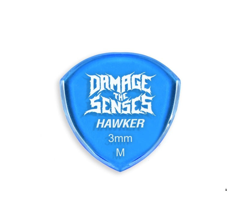 Acrylic Pick - Hawker 3mm (Trans Blue) Damage The Senses