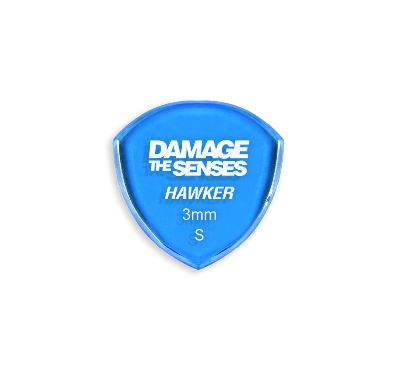 Acrylic Pick - Hawker 3mm (Trans Blue) Damage The Senses