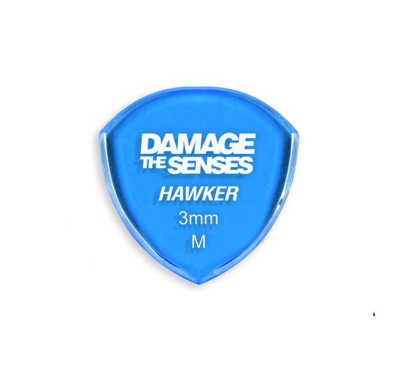 Acrylic Pick - Hawker 3mm (Trans Blue) Damage The Senses