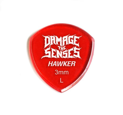 Acrylic Pick - Hawker 3mm (Trans Red) Damage The Senses