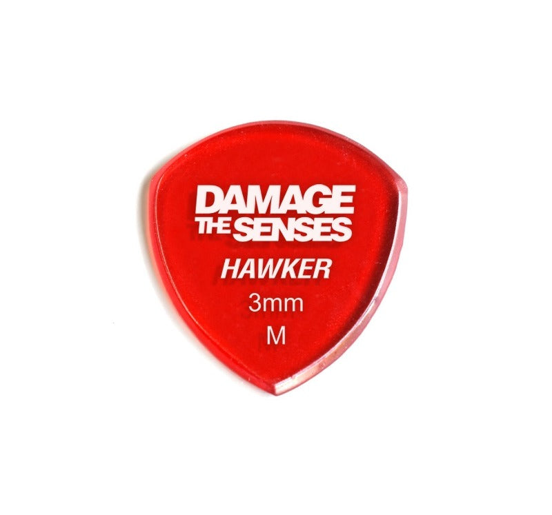 Acrylic Pick - Hawker 3mm (Trans Red) Damage The Senses