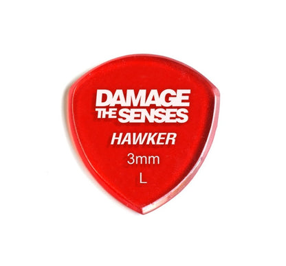 Acrylic Pick - Hawker 3mm (Trans Red) Damage The Senses