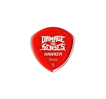 Acrylic Pick - Hawker 3mm (Trans Red) Damage The Senses