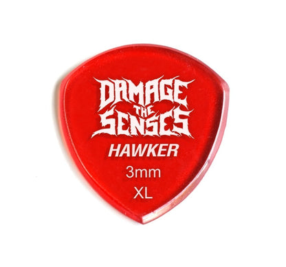 Acrylic Pick - Hawker 3mm (Trans Red) Damage The Senses