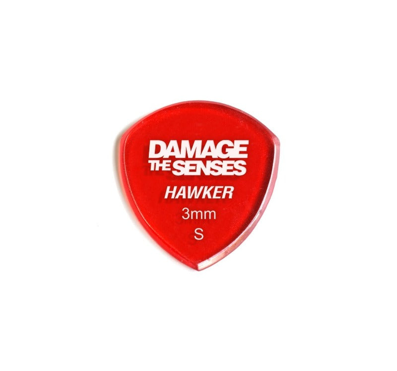 Acrylic Pick - Hawker 3mm (Trans Red) Damage The Senses