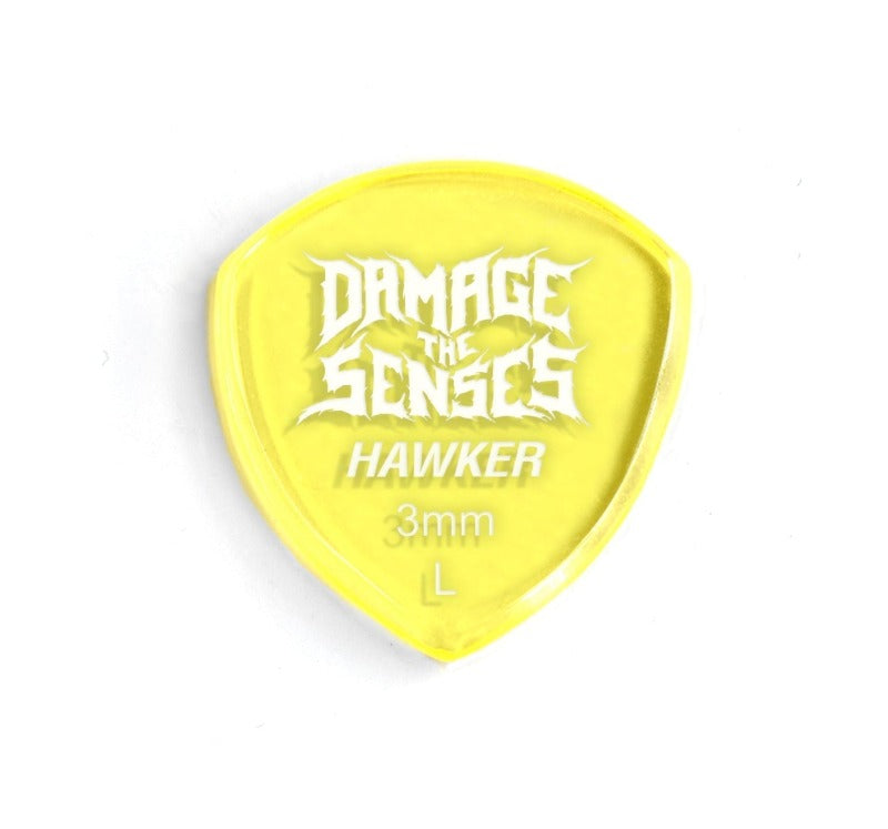 Acrylic Pick - Hawker 3mm (Trans Yellow) Damage The Senses