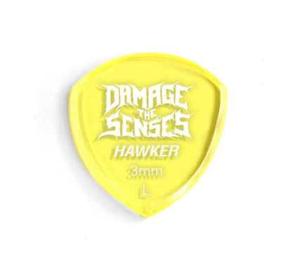 Acrylic Pick - Hawker 3mm (Trans Yellow) Damage The Senses