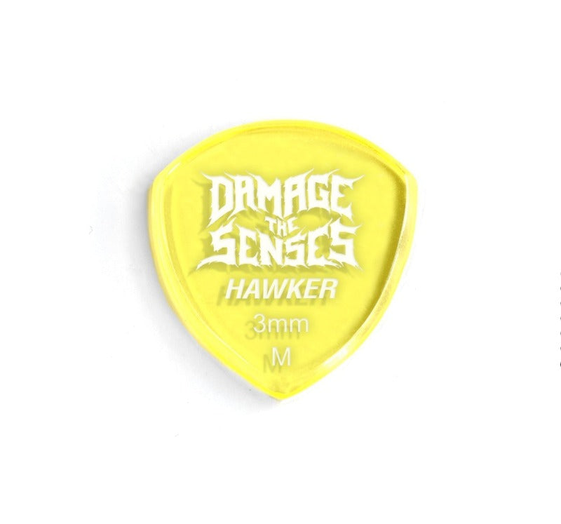 Acrylic Pick - Hawker 3mm (Trans Yellow) Damage The Senses