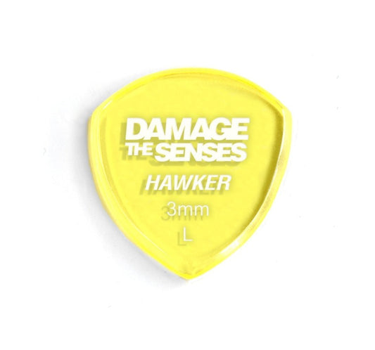 Acrylic Pick - Hawker 3mm (Trans Yellow) Damage The Senses