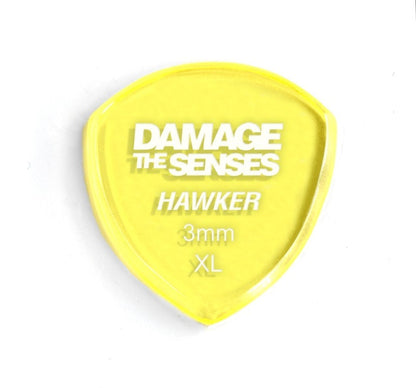 Acrylic Pick - Hawker 3mm (Trans Yellow) Damage The Senses