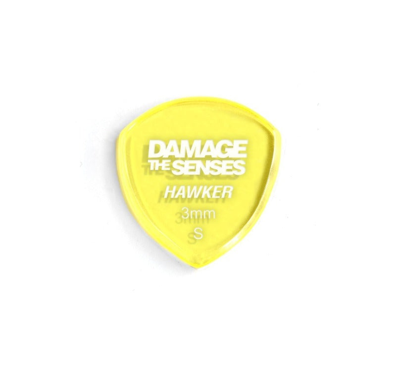 Acrylic Pick - Hawker 3mm (Trans Yellow) Damage The Senses