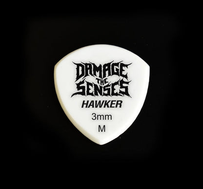 Acrylic Pick - Hawker 3mm (White) Damage The Senses