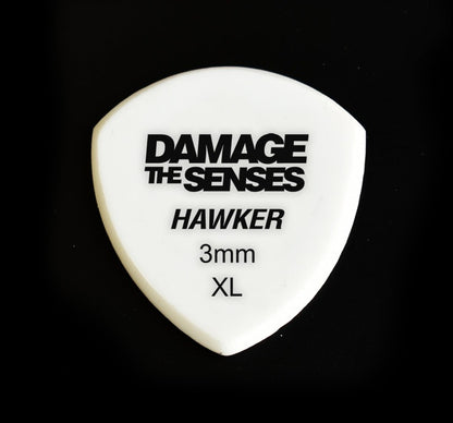 Acrylic Pick - Hawker 3mm (White) Damage The Senses