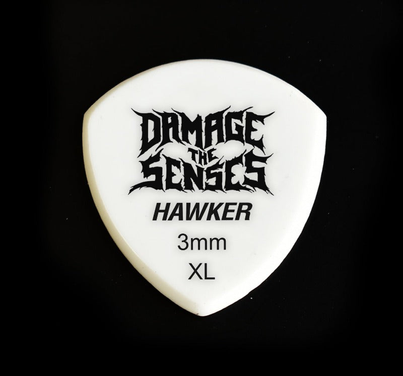 Acrylic Pick - Hawker 3mm (White) Damage The Senses