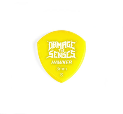 Acrylic Pick - Hawker 3mm (Yellow) Damage The Senses