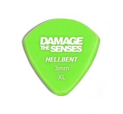 Acrylic Pick - Hellbent 3mm (Apple Green) Damage The Senses