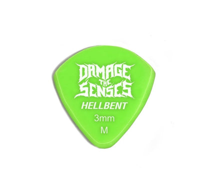 Acrylic Pick - Hellbent 3mm (Apple Green) Damage The Senses