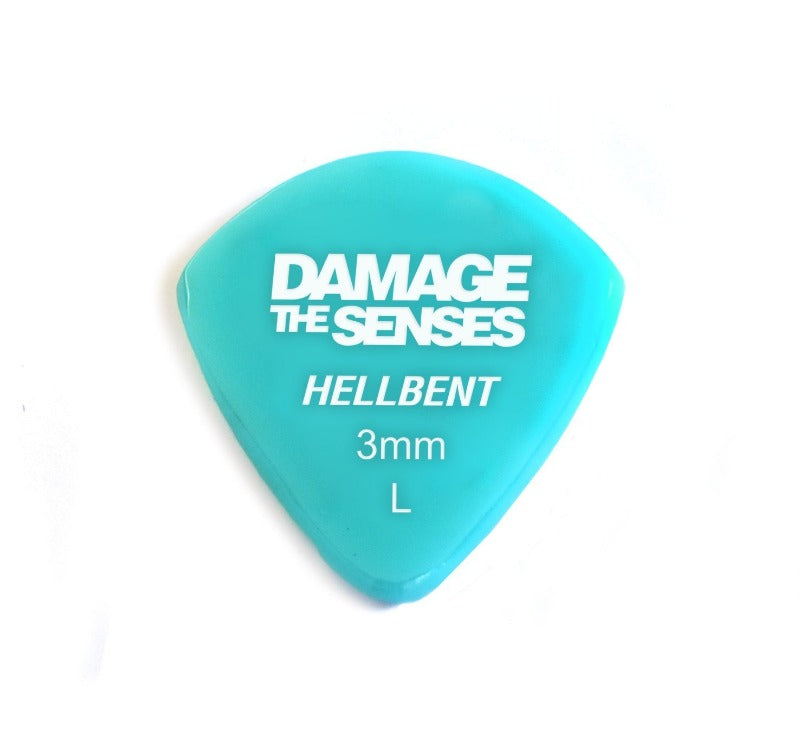 Acrylic Pick - Hellbent 3mm (Aqua) Damage The Senses