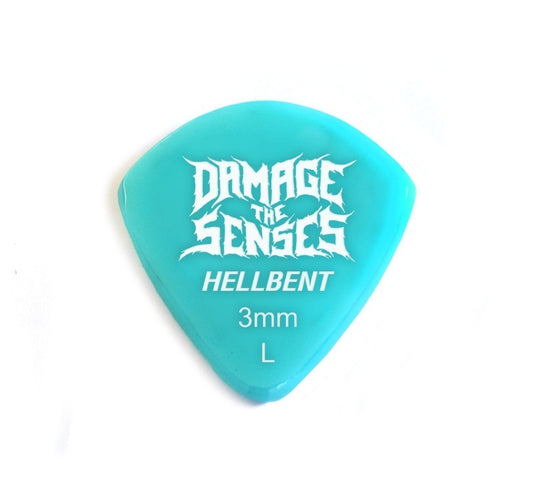 Acrylic Pick - Hellbent 3mm (Aqua) Damage The Senses