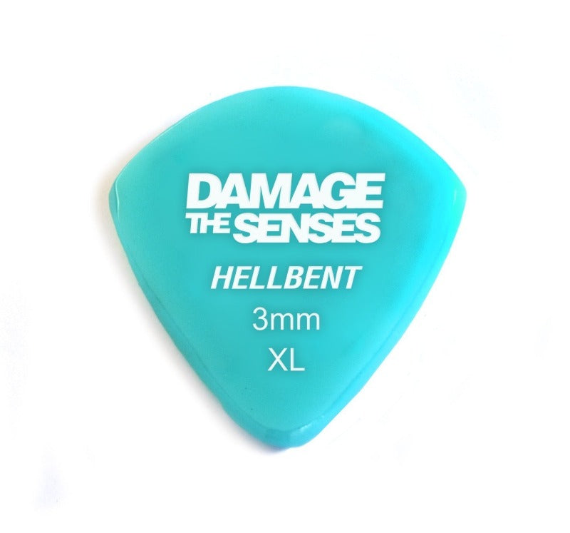 Acrylic Pick - Hellbent 3mm (Aqua) Damage The Senses