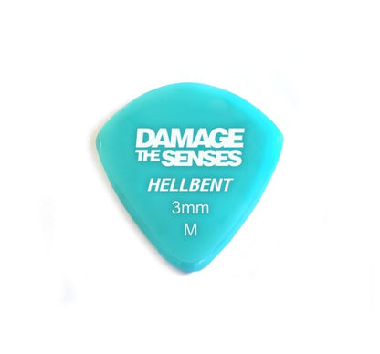 Acrylic Pick - Hellbent 3mm (Aqua) Damage The Senses