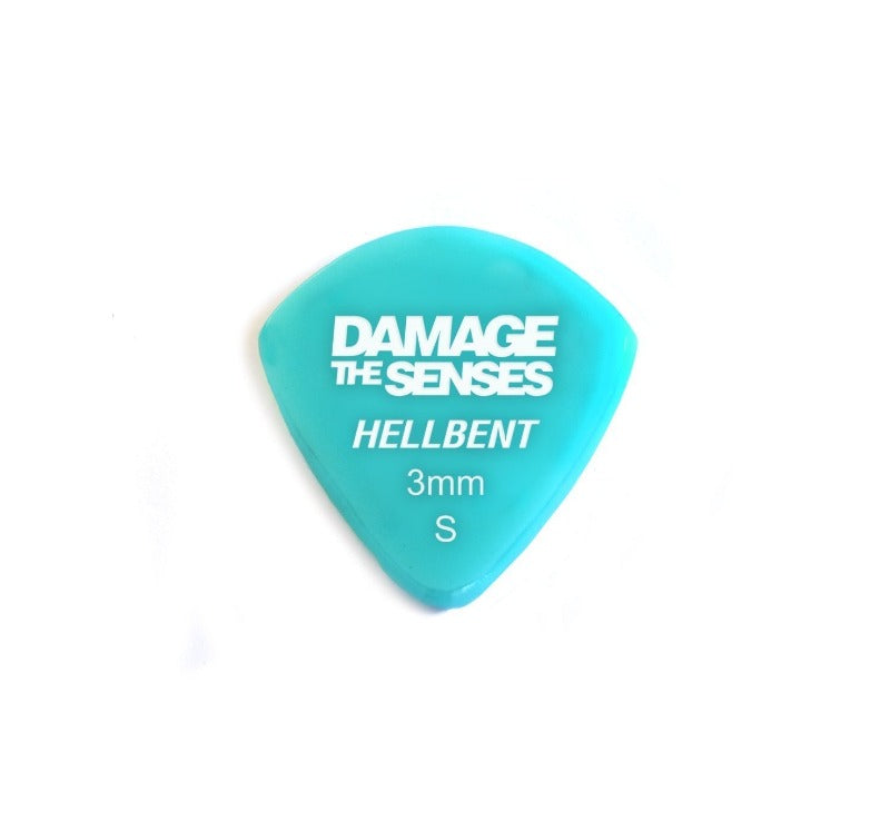 Acrylic Pick - Hellbent 3mm (Aqua) Damage The Senses