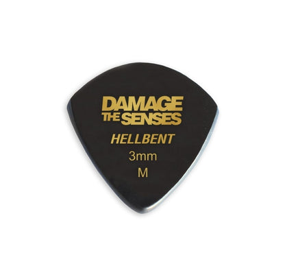 Acrylic Pick - Hellbent 3mm (Black) Damage The Senses