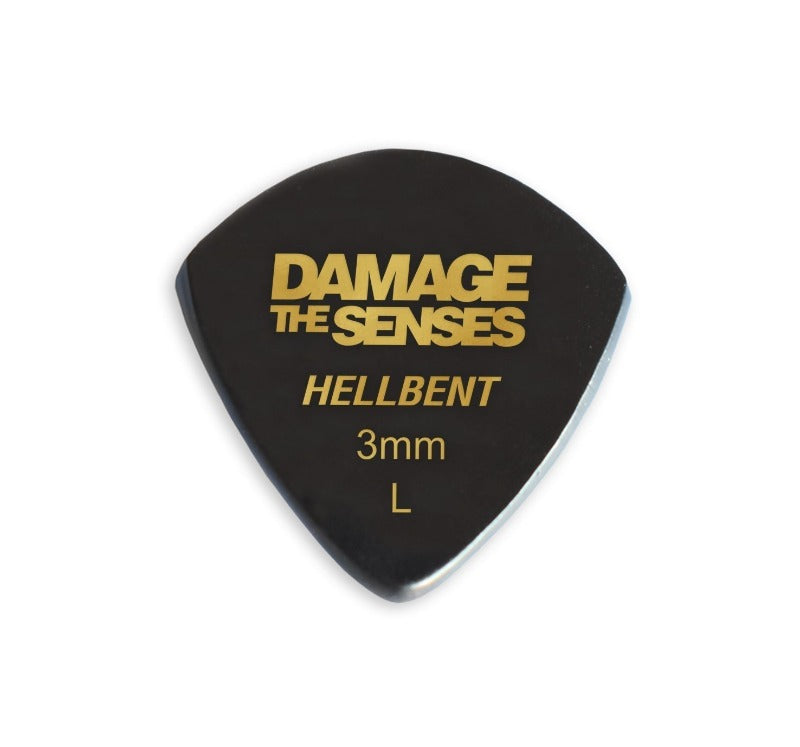 Acrylic Pick - Hellbent 3mm (Black) Damage The Senses