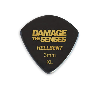 Acrylic Pick - Hellbent 3mm (Black) Damage The Senses