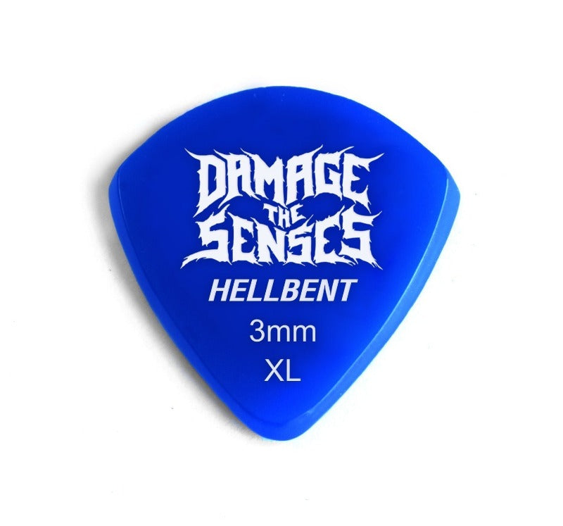 Acrylic Pick - Hellbent 3mm (Blue) Damage The Senses