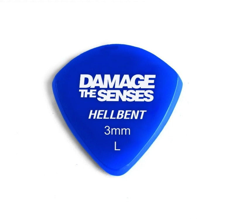 Acrylic Pick - Hellbent 3mm (Blue) Damage The Senses