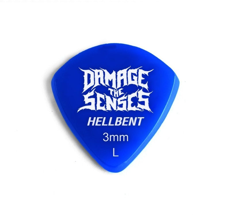 Acrylic Pick - Hellbent 3mm (Blue) Damage The Senses