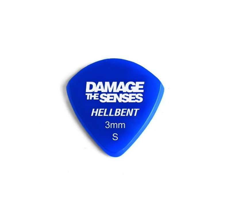 Acrylic Pick - Hellbent 3mm (Blue) Damage The Senses