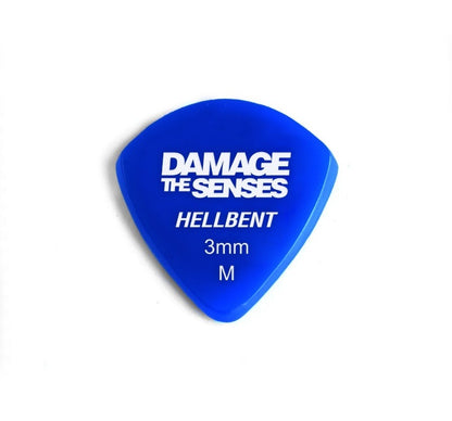 Acrylic Pick - Hellbent 3mm (Blue) Damage The Senses