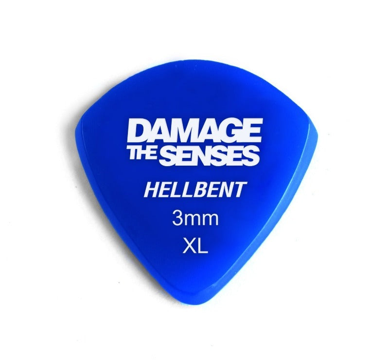 Acrylic Pick - Hellbent 3mm (Blue) Damage The Senses