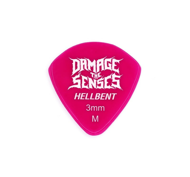 Acrylic Pick - Hellbent 3mm (Fuschia) Damage The Senses