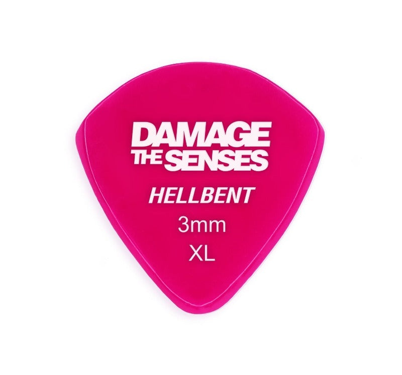 Acrylic Pick - Hellbent 3mm (Fuschia) Damage The Senses