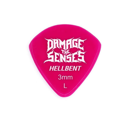 Acrylic Pick - Hellbent 3mm (Fuschia) Damage The Senses