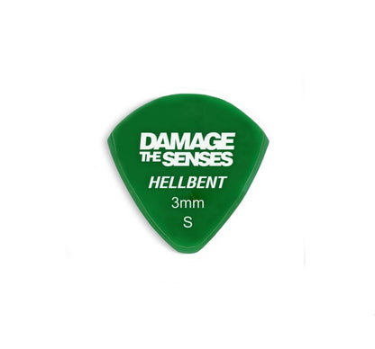 Acrylic Pick - Hellbent 3mm (Green) Damage The Senses