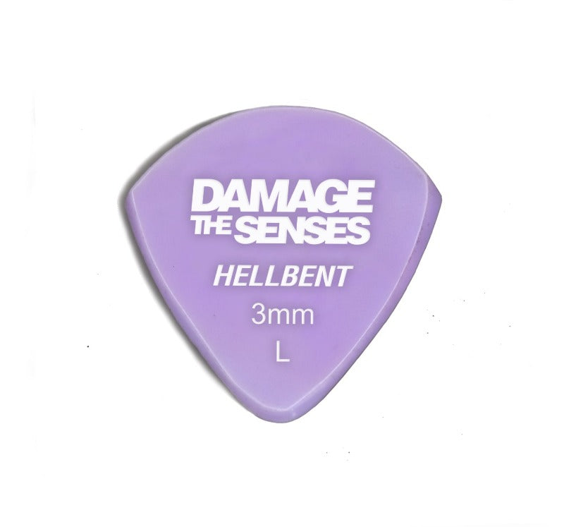 Acrylic Pick - Hellbent 3mm (Lavender) Damage The Senses