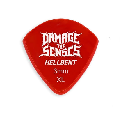 Acrylic Pick - Hellbent 3mm (Red) Damage The Senses