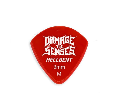 Acrylic Pick - Hellbent 3mm (Red) Damage The Senses