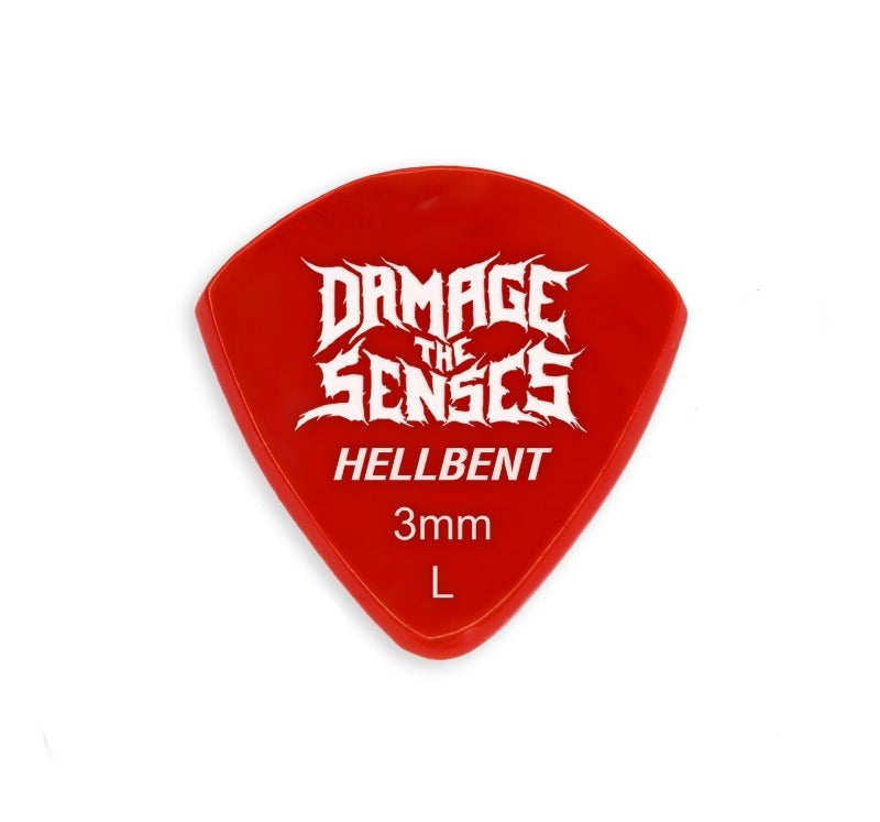 Acrylic Pick - Hellbent 3mm (Red) Damage The Senses